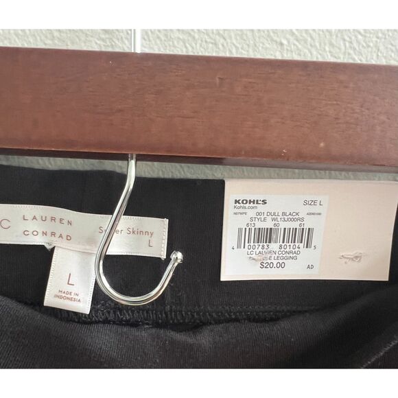 Lauren Conrad Super Skinny Leggings – Black, Size L, NWT - Picture 5 of 6